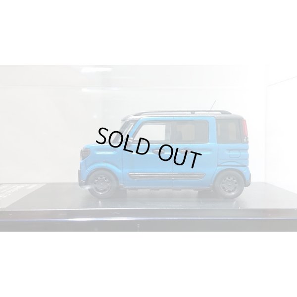 画像2: Hi Story 1/43 SUZUKI Spacia GEAR HYBRID XZ TURBO 2019 Blisk Blue Metallic / Gun Metallic Roof