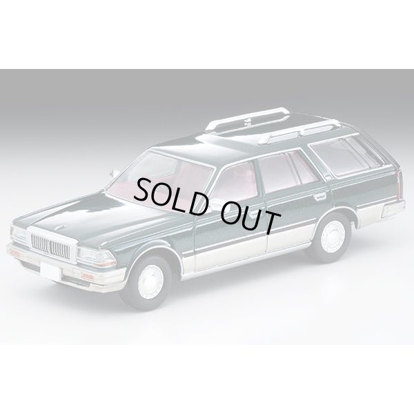 画像2: TOMYTEC 1/64 Limited Vintage NEO Nissan Cedric Wagon V20E SGL Limited (Green / Silver)