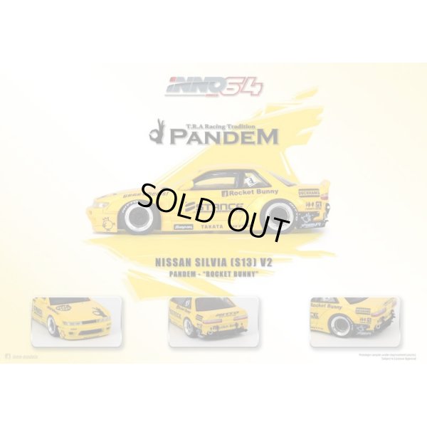 画像2: INNO Models 1/64 Nissan Silvia S13 ROCKET BUNNY V2 Light Yellow