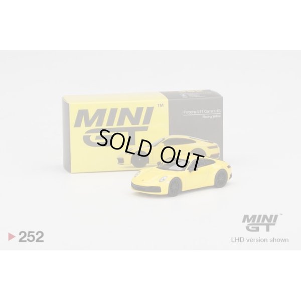 画像1: MINI GT 1/64 Porsche 911 (992) Carrera 4S Racing Yellow (RHD)