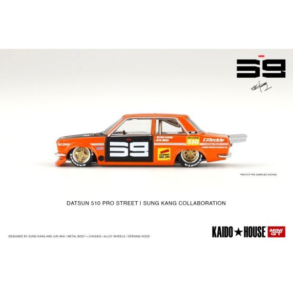 画像3: MINI GT 1/64 Datsun 510 Pro Street SK510 Orange KAIDO HOUSE (LHD)