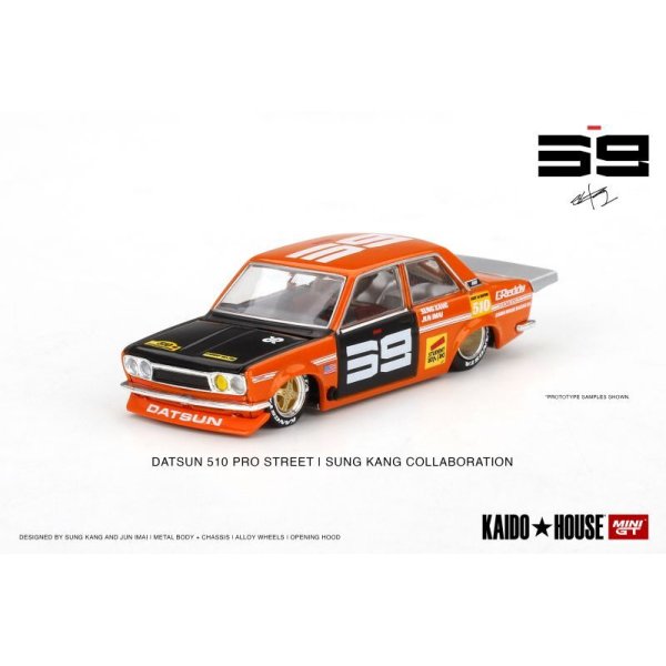 画像1: MINI GT 1/64 Datsun 510 Pro Street SK510 Orange KAIDO HOUSE (LHD)