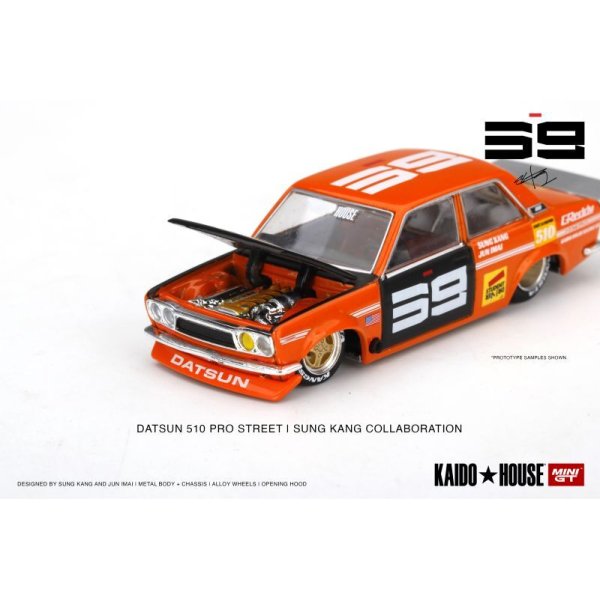 画像4: MINI GT 1/64 Datsun 510 Pro Street SK510 Orange KAIDO HOUSE (LHD)