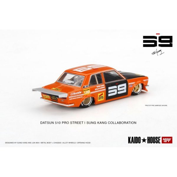 画像2: MINI GT 1/64 Datsun 510 Pro Street SK510 Orange KAIDO HOUSE (LHD)