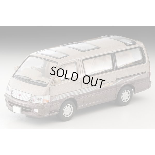 画像1: TOMYTEC 1/64 Limited Vintage NEO Toyota Hiace Wagon Super Custom Limited (Beige / Brown)