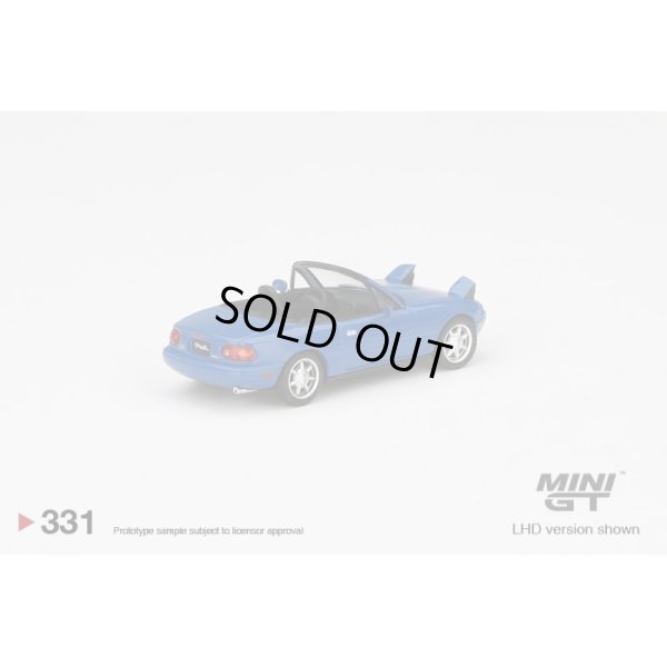 画像3: MINI GT 1/64 Mazda Miata MX-5 (NA) Mariner Blue Headlight Up (LHD)