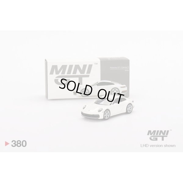 画像1: MINI GT 1/64 Porsche 911 (992) Carrera S White (RHD)