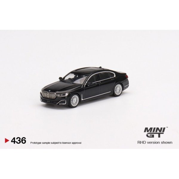 画像1: MINI GT 1/64 BMW 750Li xDrive Black Sapphire (RHD)