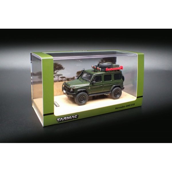 画像1: Tarmac Works 1/64 Mercedes-AMG G63 Dark Green