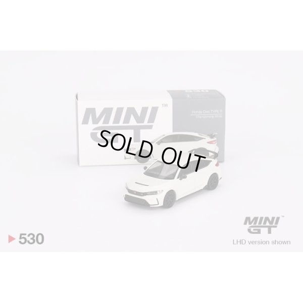 画像1: MINI GT 1/64 Honda Civic Type R 2023 Championship White (RHD)