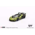 MINI GT 1/64 LB-Silhouette WORKS Lamborghini Aventador GT EVO Lime (RHD)