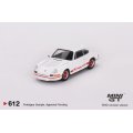MINI GT 1/64 Porsche 911 Carrera RS 2.7 Grand Prix White/Red Livery (LHD)