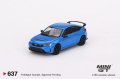 MINI GT 1/64 Honda Civic Type R 2023 Boost Blue Pearl (RHD)