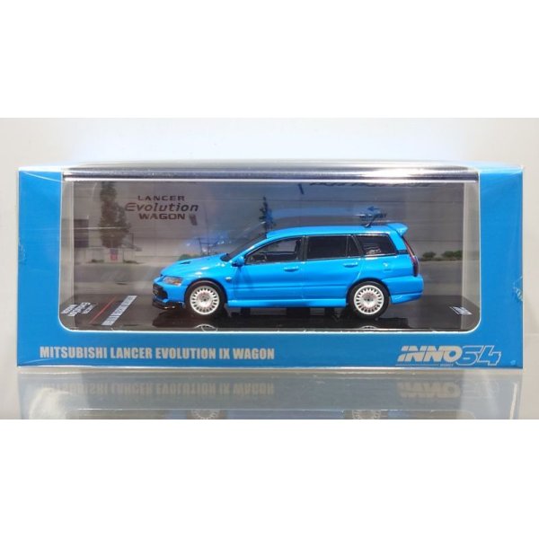 画像1: INNO Models 1/64 Mitsubishi Lancer Evolution IX Wagon Blue