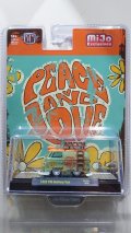 M2 Machines 1/64 1960 Volkswagen Delivery Van Peace & Love Green/Orange