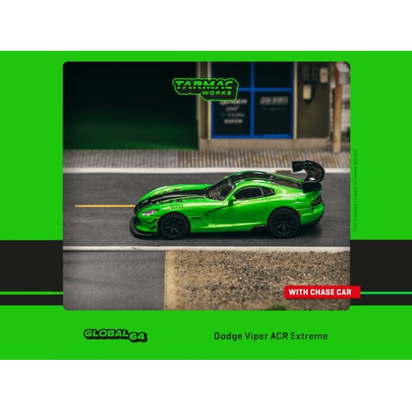 画像1: Tarmac Works 1/64 Dodge Viper ACR Extreme Green Metallic