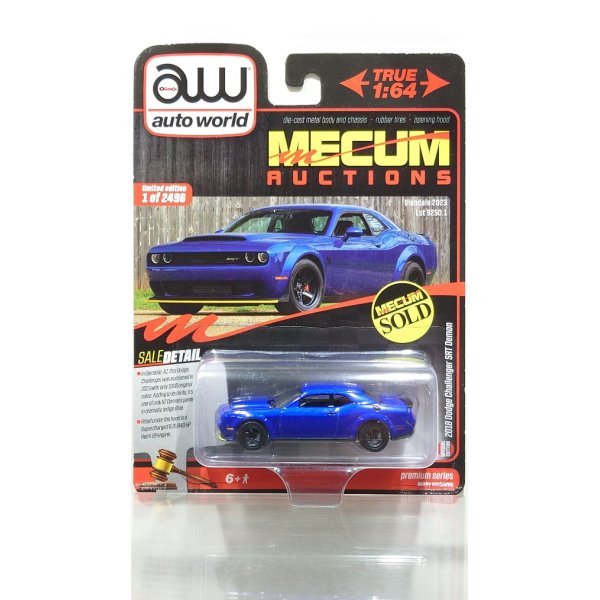 画像1: auto world 1/64 2018 Dodge Challenger SRT Demon Indigo Blue