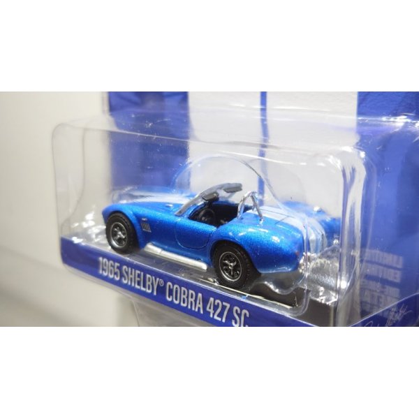 画像5: GREEN LiGHT EXCLUSIVE 1/64 1965 Shelby Cobra 427 S/C - Carroll Shelby Centennial - Guardsman Blue w/ White Stripes