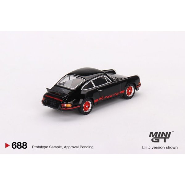 画像2: MINI GT 1/64 Porsche 911 Carrera RS 2.7 Black/Red Livery (RHD)