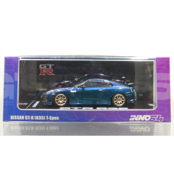 画像1: INNO Models 1/64 Nissan GT-R (R35) T-SPEC Midnight Purple