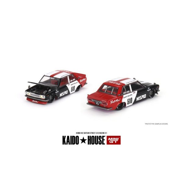 画像2: MINI GT 1/64 Datsun Street KAIDO 510 Racing V1 (LHD)