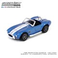 GREEN LiGHT EXCLUSIVE 1/64 1965 Shelby Cobra 427 S/C - Carroll Shelby Centennial - Guardsman Blue w/ White Stripes