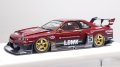 EIDOLON 1/43 LB-ER34 Super Silhouette SKYLINE Vino Rosso / Gummetallic Tow-tone color Limited 32 pcs.