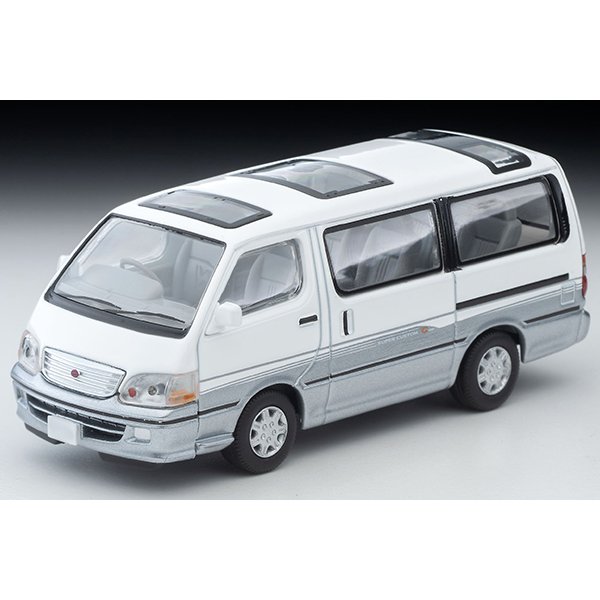 画像1: TOMYTEC 1/64 Limited Vintage Neo Toyota Hiace Wagon Super Custom G (White/Silver) '01