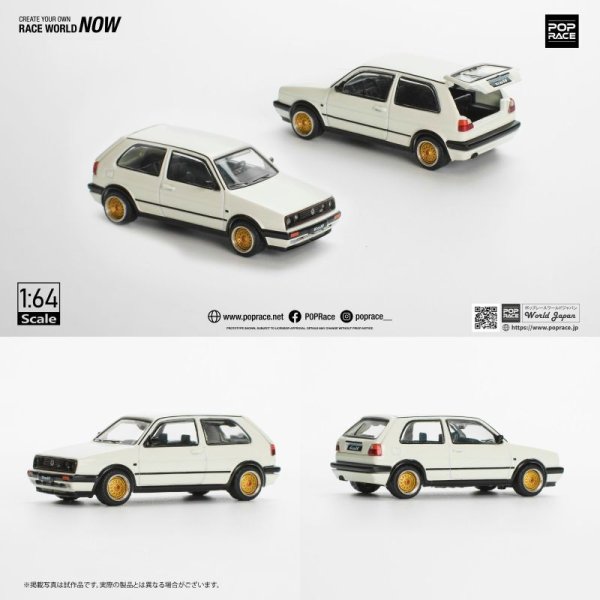 画像1: POP RACE 1/64 GOLF GTI WHITE