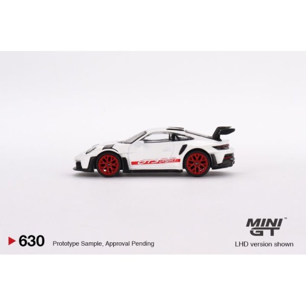 画像3: MINI GT 1/64 Porsche 911 (992) GT3 White/Pyro Red Accent Package (LHD)