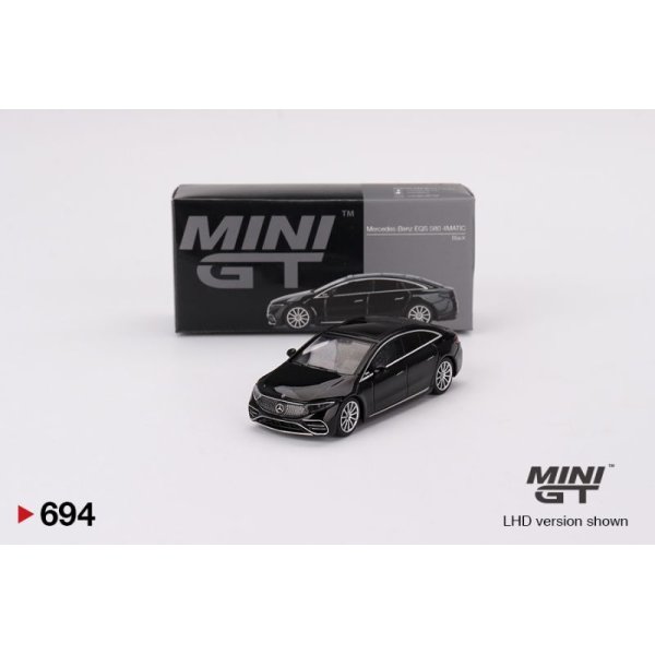 画像1: MINI GT 1/64 Mercedes-Benz EQS 580 4MATIC Black (LHD)