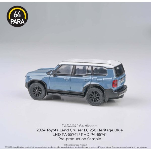 画像2: PARAGON 1/64 Land Cruiser 250 2024 Heritage Blue RHD