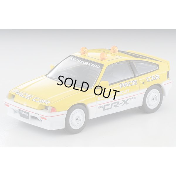 画像1: TOMYTEC 1/64 Limited Vintage Neo Honda Ballade Sports CR-X MUGEN CR-X PRO Suzuka Circuit Pace Car (Yellow/White)