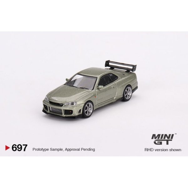 画像1: MINI GT 1/64 Nissan Skyline GT-R R34 Tommy Kaira R-z Millennium Jade (RHD)