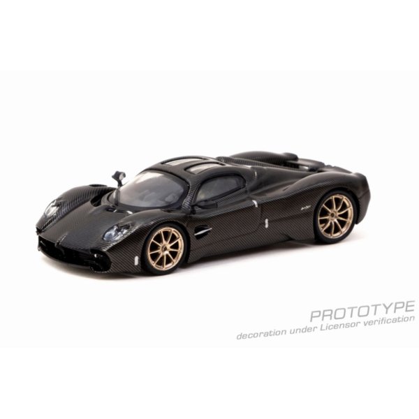 画像2: Tarmac Works 1/64 Pagani Utopia - CARBON FIBER EDITION Black Carbon Fiber