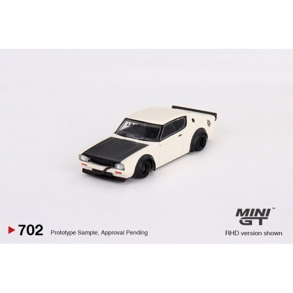 画像2: MINI GT 1/64 Nissan Skyline Kenmeri Liberty Walk White (RHD)