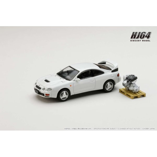 画像2: Hobby JAPAN 1/64 Toyota Celica GT-FOUR WRC Edition (ST205) Super White II with Engine Display Model