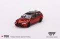 MINI GT 1/64 BMW M3 Competition Touring (G81) Toronto Red Metallic (RHD)