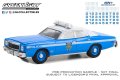 GREEN LiGHT 1/64 Hot Pursuit - 1977 Plymouth Fury New York City Police Dept (NYPD) w/NYPD Squad Number Decal