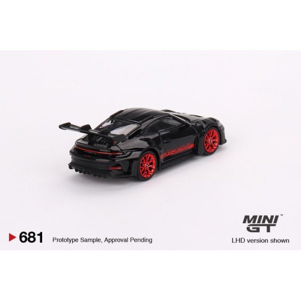 画像2: MINI GT 1/64 Porsche 911 (992) GT3 RS Black w/Pyro Red (LHD)