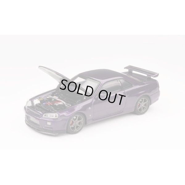 画像2: MOTORHELIX 1/64 Nissan Skyline GT-R R34 V Spec II Midnight Purple