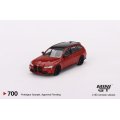 MINI GT 1/64 BMW M3 Competition Touring (G81) Toronto Red Metallic (LHD)