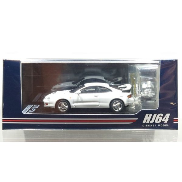 画像1: Hobby JAPAN 1/64 Toyota Celica GT-FOUR WRC Edition (ST205) Super White II with Engine Display Model