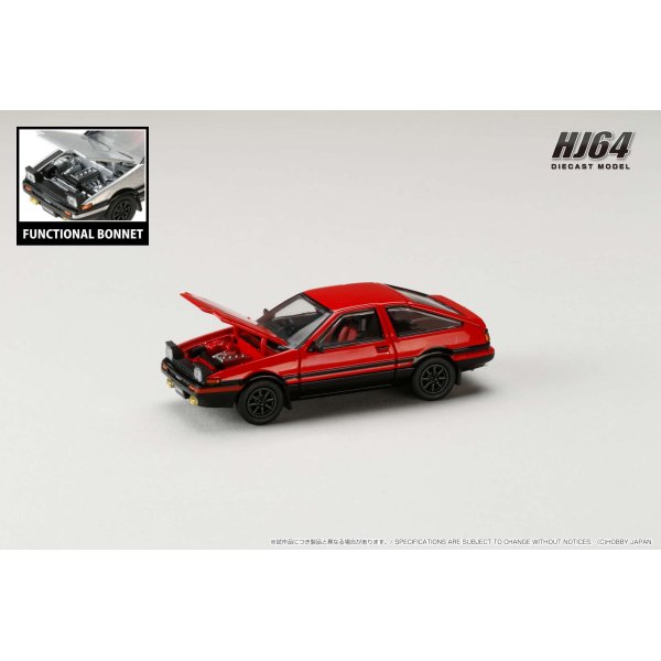 画像3: Hobby JAPAN 1/64 Toyota Sprinter Trueno GT APEX (AE86) JDM Style Red/Black