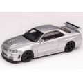 MOTORHELIX 1/64 Nissan Skyline GT-R R34 Z-TUNE Z-Tune Silver