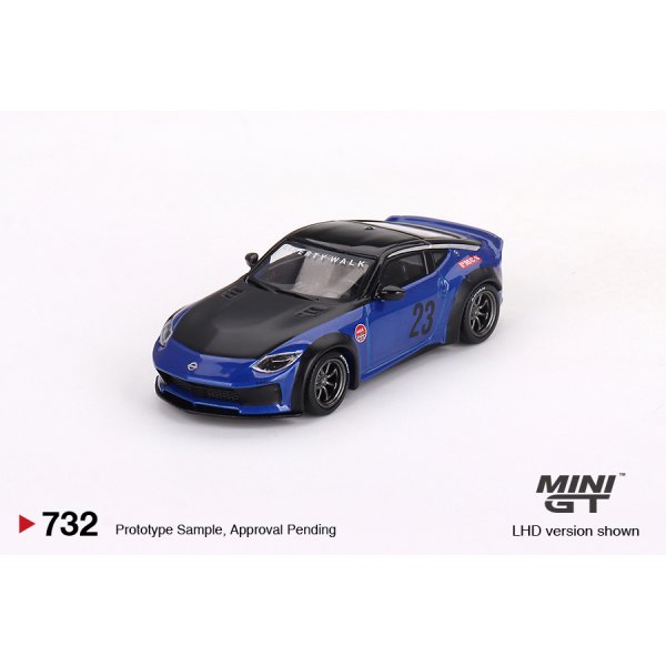 画像1: MINI GT 1/64 Nissan Z LB★NATION WORKS Seiran Blue (LHD) [Blister Packaging]