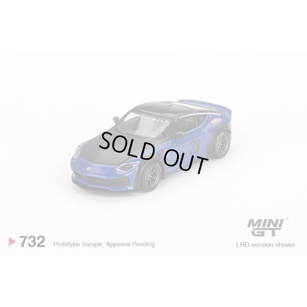 画像1: MINI GT 1/64 Nissan Z LB★NATION WORKS Seiran Blue (RHD)