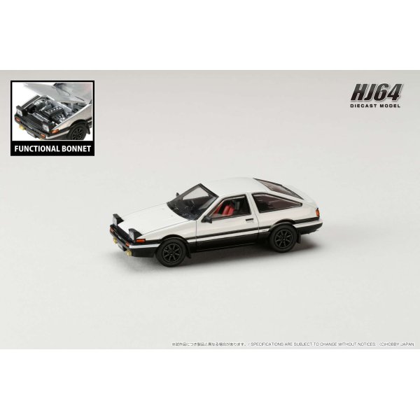 画像2: Hobby JAPAN 1/64 Toyota Sprinter Trueno GT APEX (AE86) JDM Style White/Black