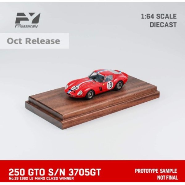 画像4: Finclassically 1/64 250 GTO S/N 3705GT 1962 LE MANS CLASS WINNER #19