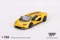 MINI GT 1/64 Lamborghini Countach LPI 800-4 New Giallo Orion Yellow (LHD) [Blister Packaging]